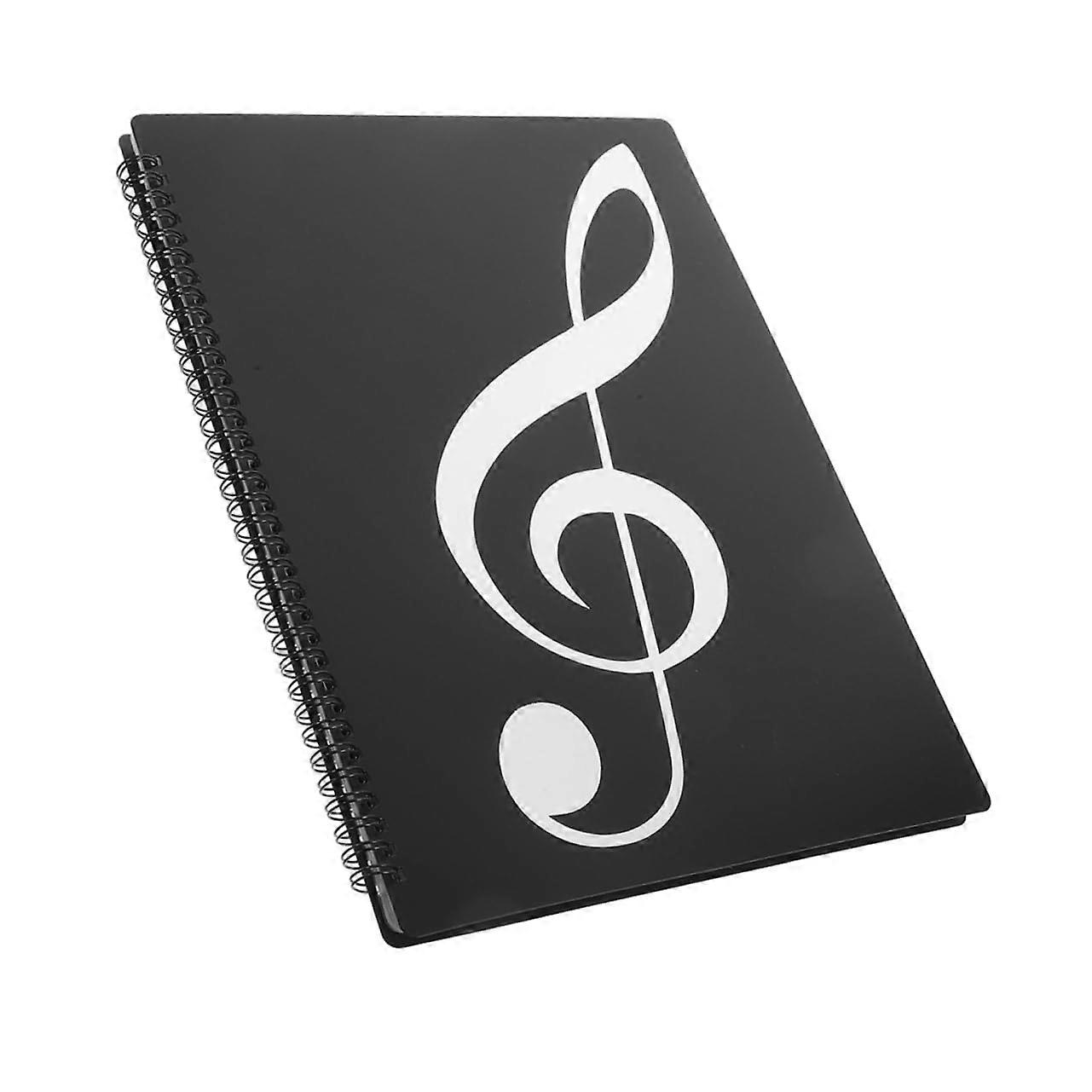 Sheet Music Folder with Secure Page Clips, A4 Document Organizer for School, Work and Music Scores
