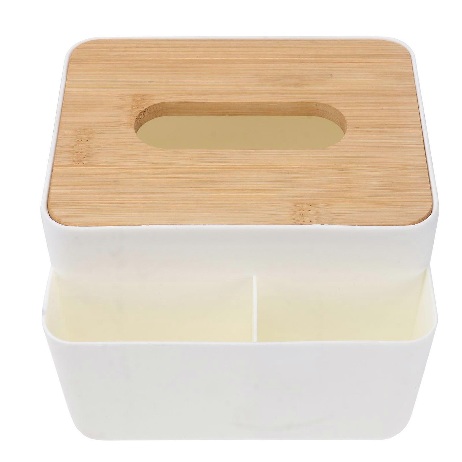 Tissue Organizer Plastic Container for Holding Tissue Multifunction White