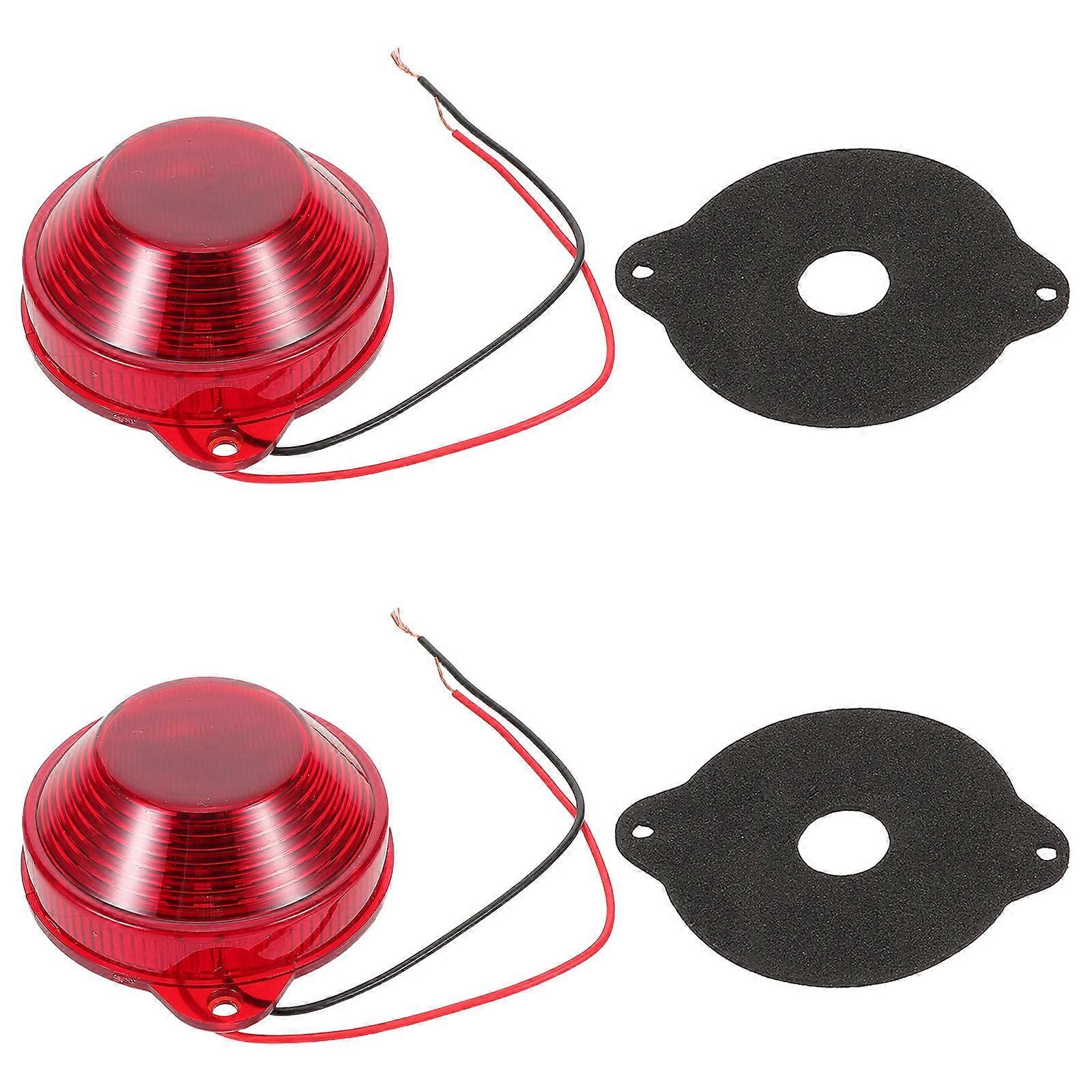 Automotive Emergency Strobe Lights for Vehicles with Red Warning 2Pcs