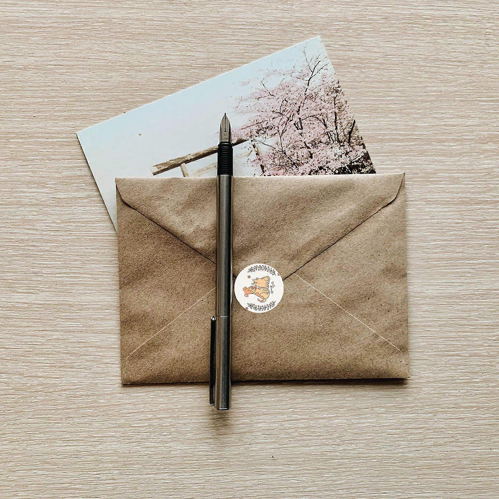 Square Envelope Seal Decals 20 Sheets Multi Adhesion Designed For Festival Atmosphere General Users