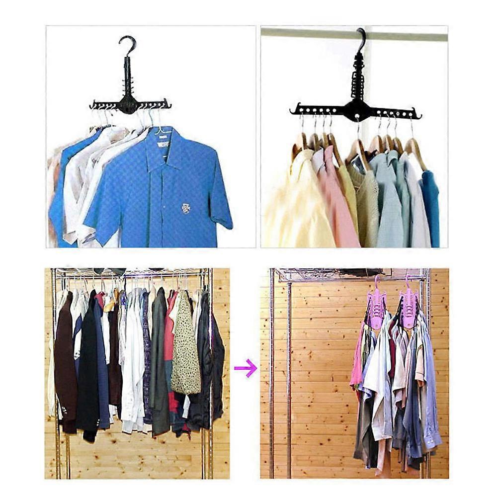 Multi-Functional Clothes Hanger Plastic Folding Rack for Hanging Clothes Use