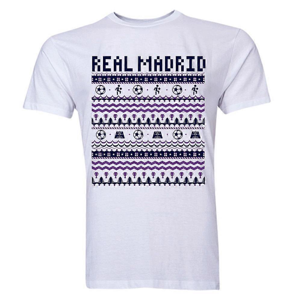 Real Madrid vianočné tričko (biela)