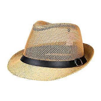 Kestävä flat cap miehille Twill Newsboy Ivy Cap jokapäiväiseen käyttöön leveälierisessä hatussa kesän auringonpaisteeseen rantamatkoille norsunluunvärinen ja ruskea