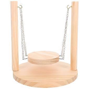 Balançoire décorative en bois pour hamsters - Lot de 5 hamacs en bois amusants pour hamsters