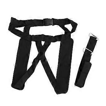Running Resistance Belt Fitness Device for Training 2Pcs Black Bands