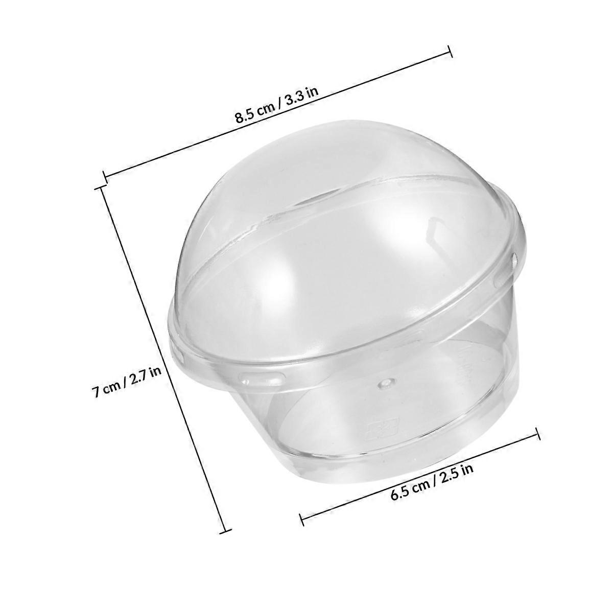 Transparent Plastic Pudding Cups for Cake Serving with 1Set 20 Pieces