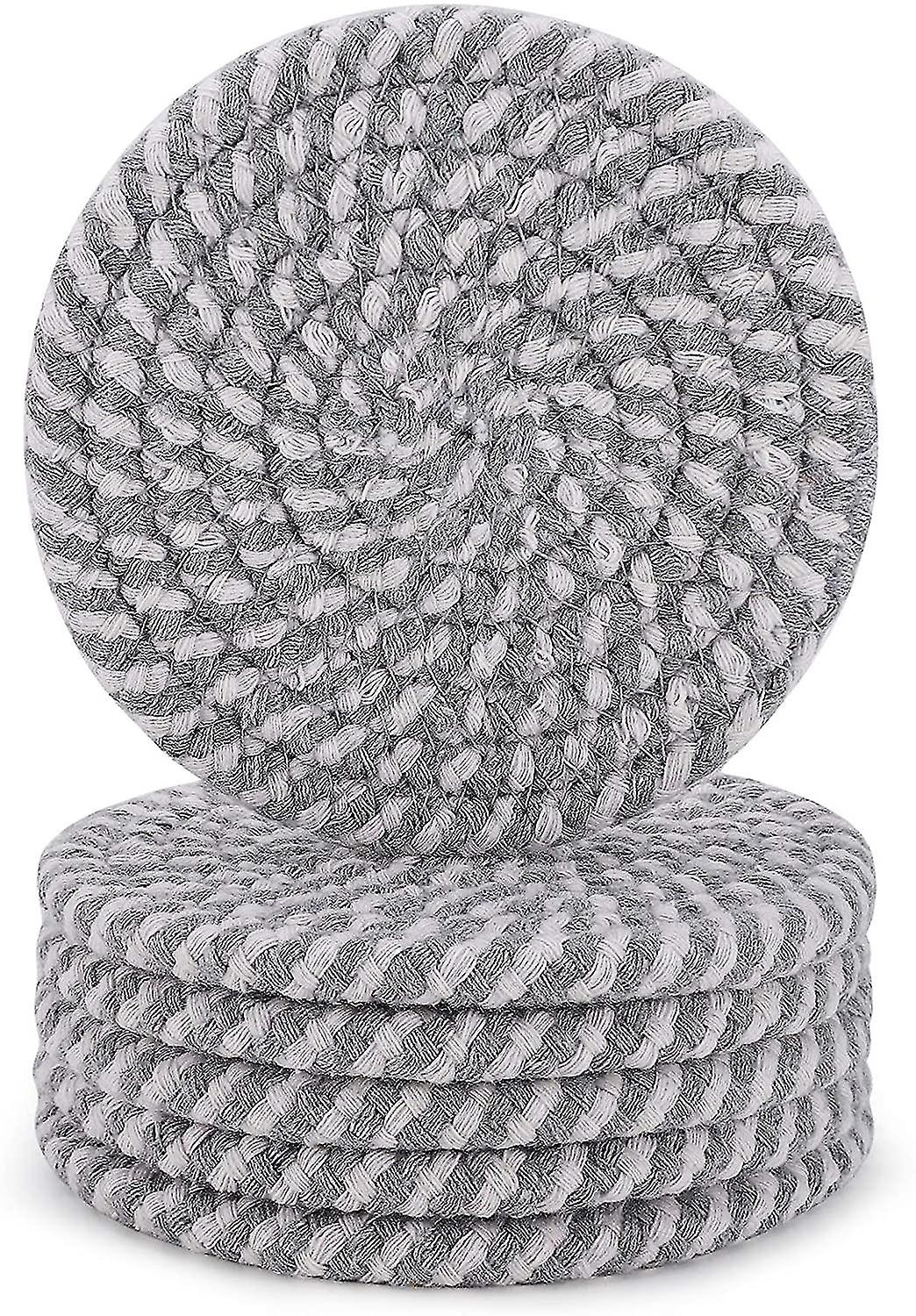 6pcs Coasters For Drinks , (4.3inch)