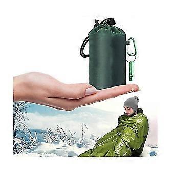 Hätätilanteiden Bivvy Survival -makuupussi, vedenpitävä heijastava pussi pillillä, vihreä 91x210cm