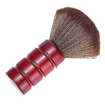 Neck Duster Hair Cleaning Brush Wooden Handle Fiber Hairbrush Tool