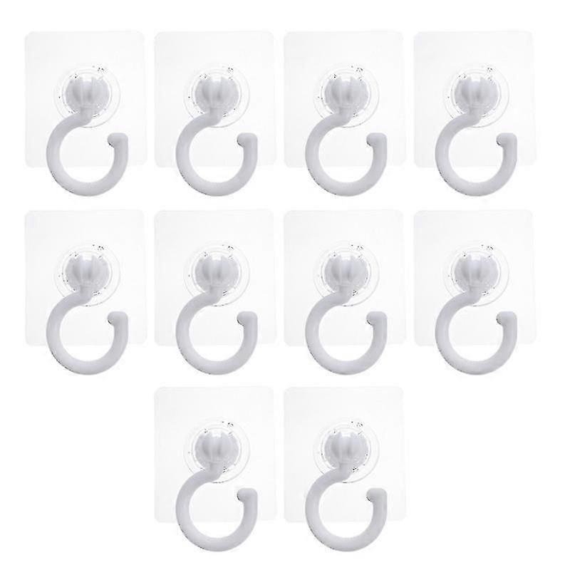 10pcs Storage Hooks, Rotating Wall Hook