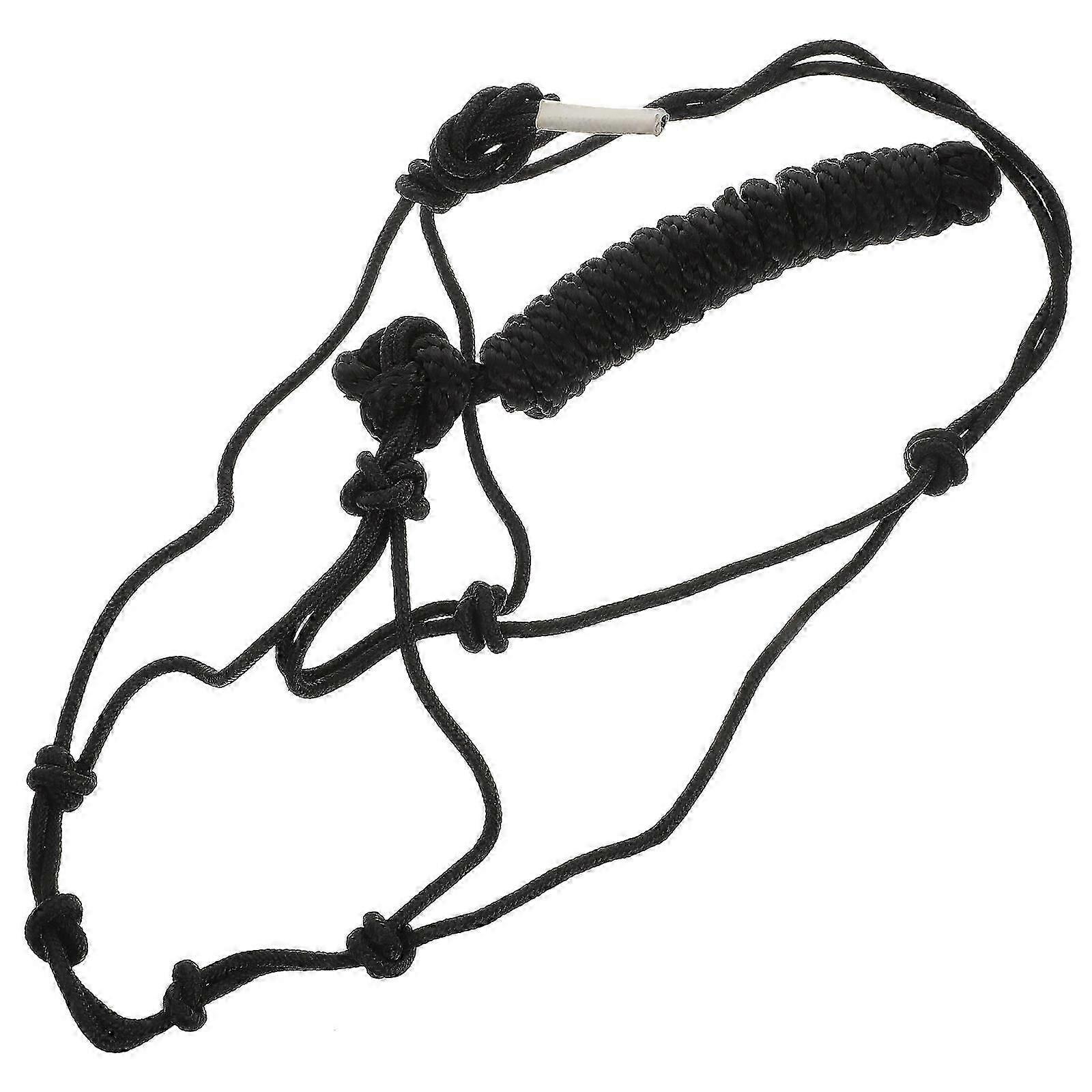 Horse Halter Braid Halter for Protection Durable Black Polyester