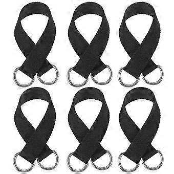 Pull Up Hanging Straps for Strength Training, Safety Belt Accessories - 6 Pack