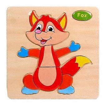 Baby Wooden Puzzle Toys compatible withToddlers Developing Jigsaw Early Educational Kids Toys compatible withChildren Game Cartoon Animal Gift 3 Years