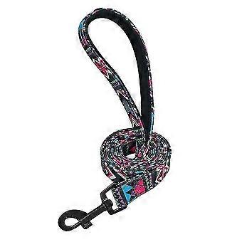 4ft Cute Dog Lead Leash With Comfort Padded Handle Nylon Traction Rope Floral