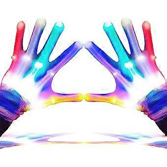 LED-Handschuhe, LED-Handschuhe für Kinder, Teenager und Erwachsene Geschenke, LED-Fingerhandschuhe, Fingerlichthandschuhe, das Spielzeug für 9-12-jährige Jungenmädchen, leuchtende Handschuhe haben 