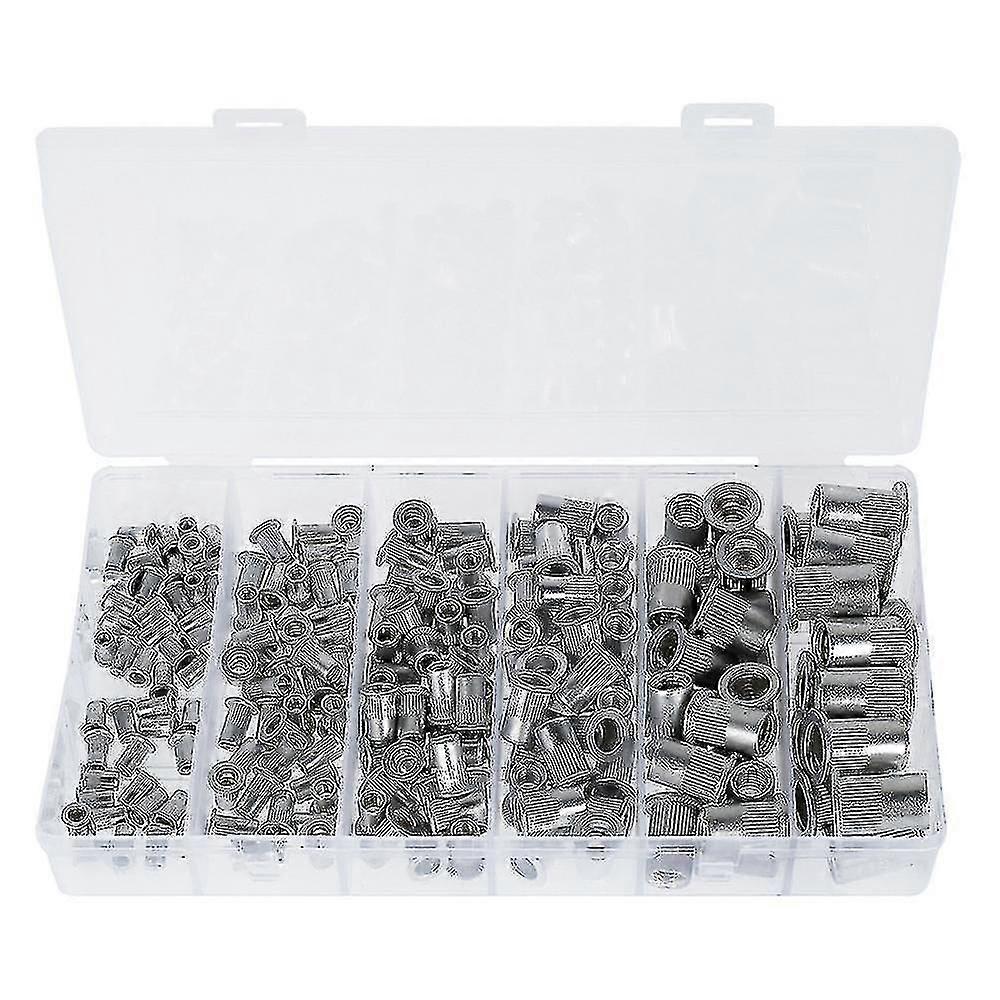 190 Pcs/set M3 M4 M5 M6 M8 M10 Rivet Cap Threaded Insert Nut Kit