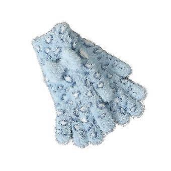 1 para dzianinowych rękawiczek z nadrukiem w panterkę, pluszowych, ciepłych, zimowych rękawiczek z kokardką w kolorze tie-dye, z funkcją ekranów dotykowych KAESI
