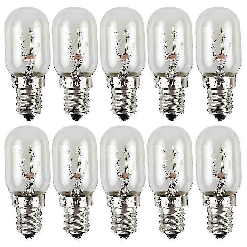 10W Refrigerator Replacement Bulb 10PCS E12S Compatible with Freezer Light