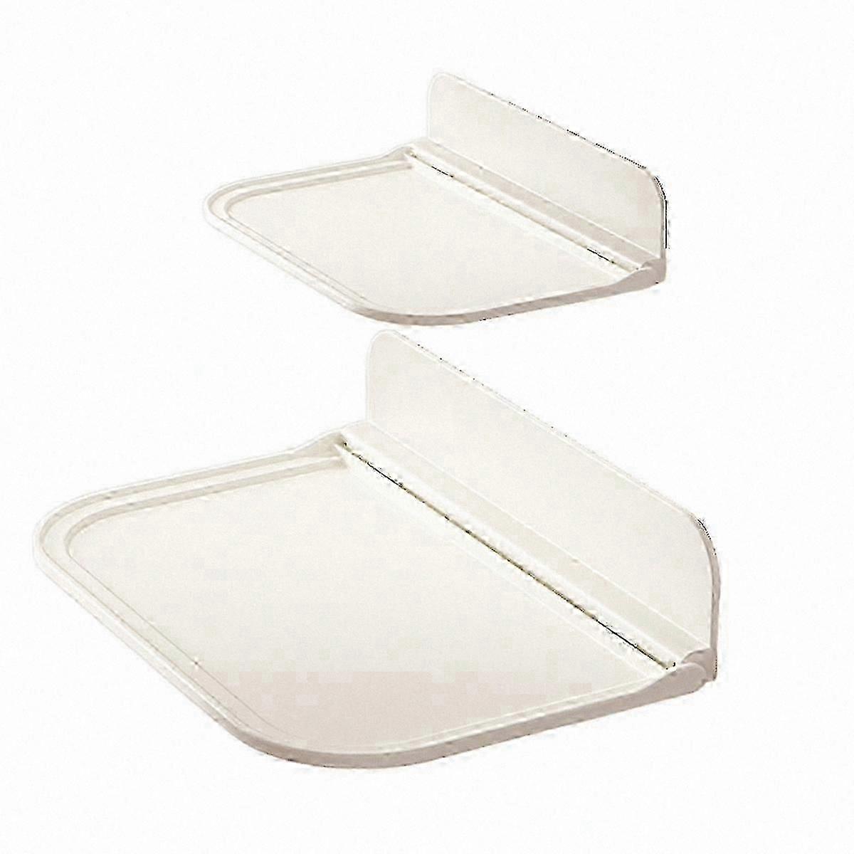 2PCS Foldable Hanging Shelf compatible with Bedside, Kitchen & Bathroom Wall Storage Rack