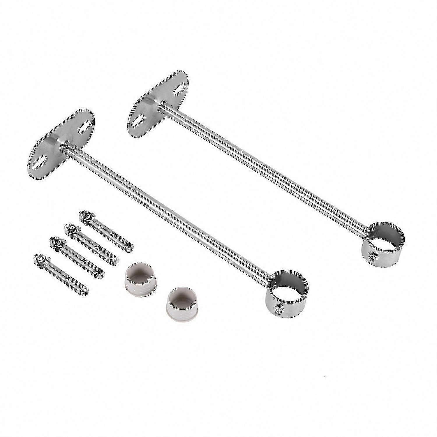 Ceiling Mount Pipe Flange Socket Bracket 25mm Dia 2 Pcs