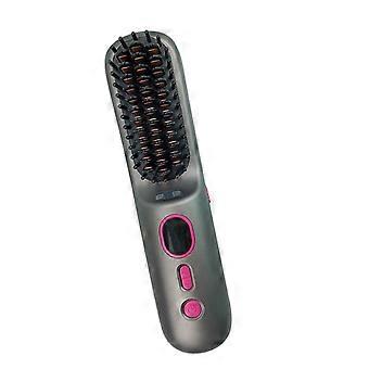 Travel Hair Straightening Brush Portable Cordless Styling Comb for Office Carry, Handheld ABS Hair Smoother for Dorm Use and Before Outings Multicolor