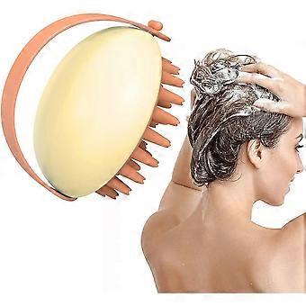 Hoofdmassageborstel, shampooborstel, 2-pack siliconen hoofdhuidmassager, borstel, droge en natte kam