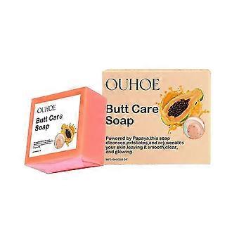 Papaya Soap Face & Body Wash Skin Brightening Papaya Soap Bar for Dark Spots Reduce Acne, Cleanse Scars, & Even Skin Tone with Turmeric, Kojic Acid