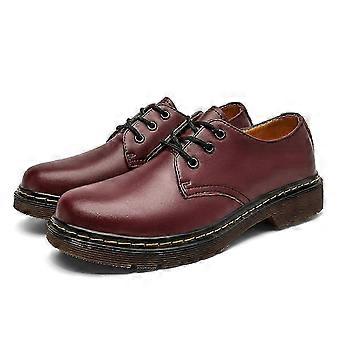 A Men's Oxfords Boots Comfortable Non-slip Round Toe Formal Dress Shoes Work Shoe For Male