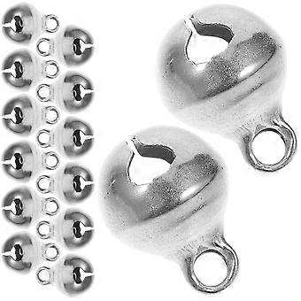 Silver Bell Jingle Bells for Craft 100Pcs Small Bells with Loud Sound