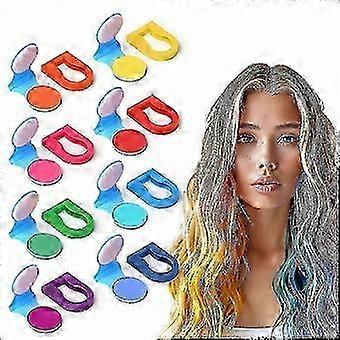 Levendige, uitwasbare haarkrijtset, 8 tinten voor alle leeftijden, perfect voor feestjes, cosplay en vakantieplezier.