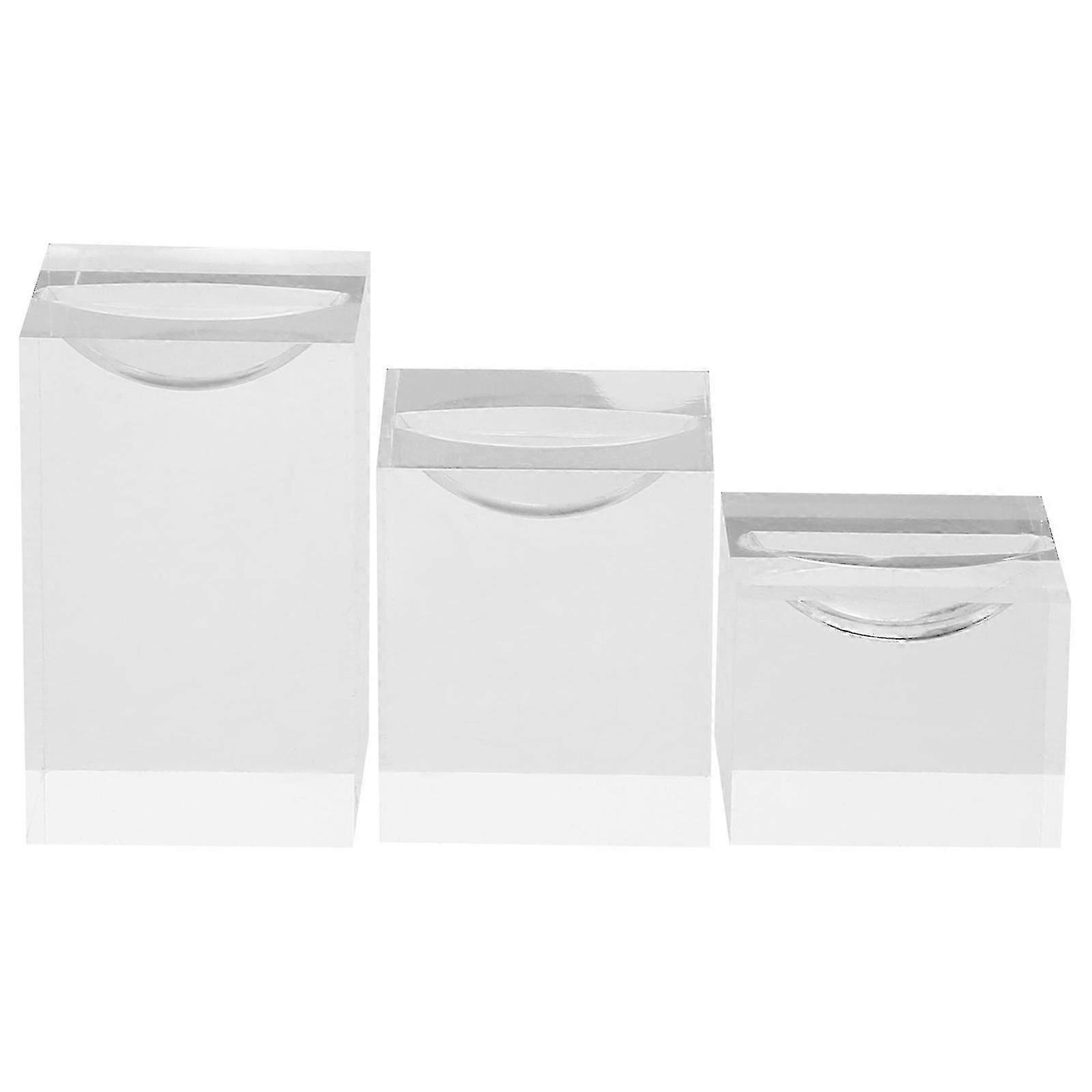 Ring Display Stand for Showcase Featuring 15Pcs Acrylic Holder