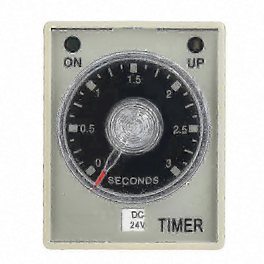 AH3-3 Timer Relay Electronic Adjustable Release Delay Time Relay 8-Pin 3S DC24V