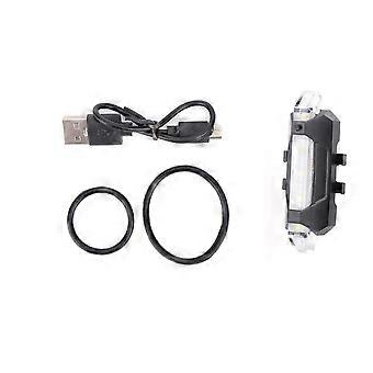 USB rechargeable bicycle tail light night riding safety warning light 918 tail light LED bicycle light riding equipment white