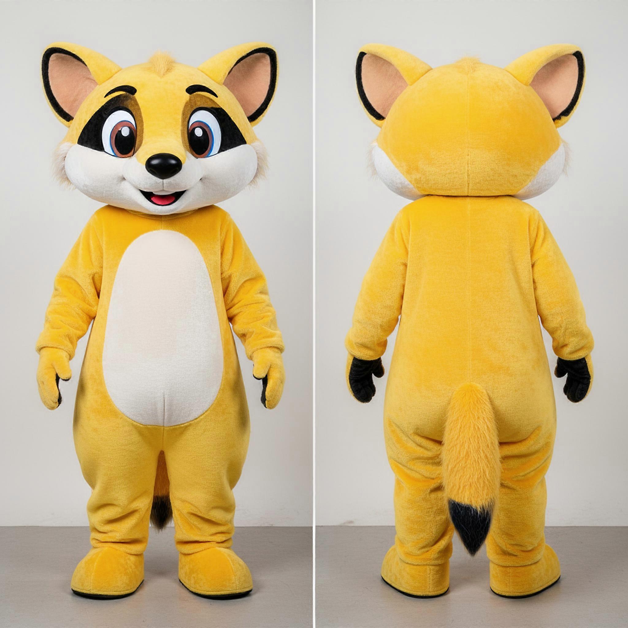 MASTICOT Yellow Playful Mongoose Mascot