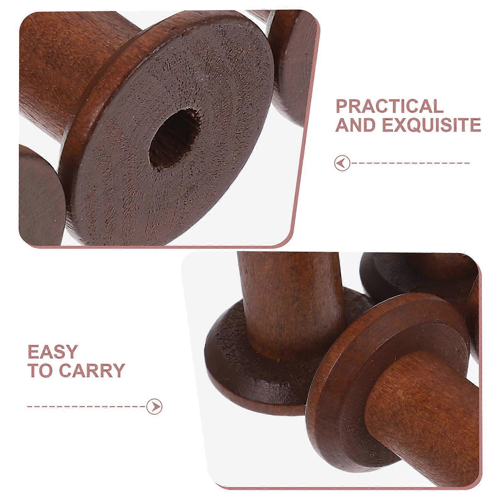 Wooden Thread Holder Spool Storage Rack for 18Pcs Sewing Threads