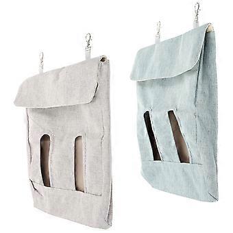 Rabbit Feeding Bag Hanging Storage for Feeding 2Pcs with Hook Design