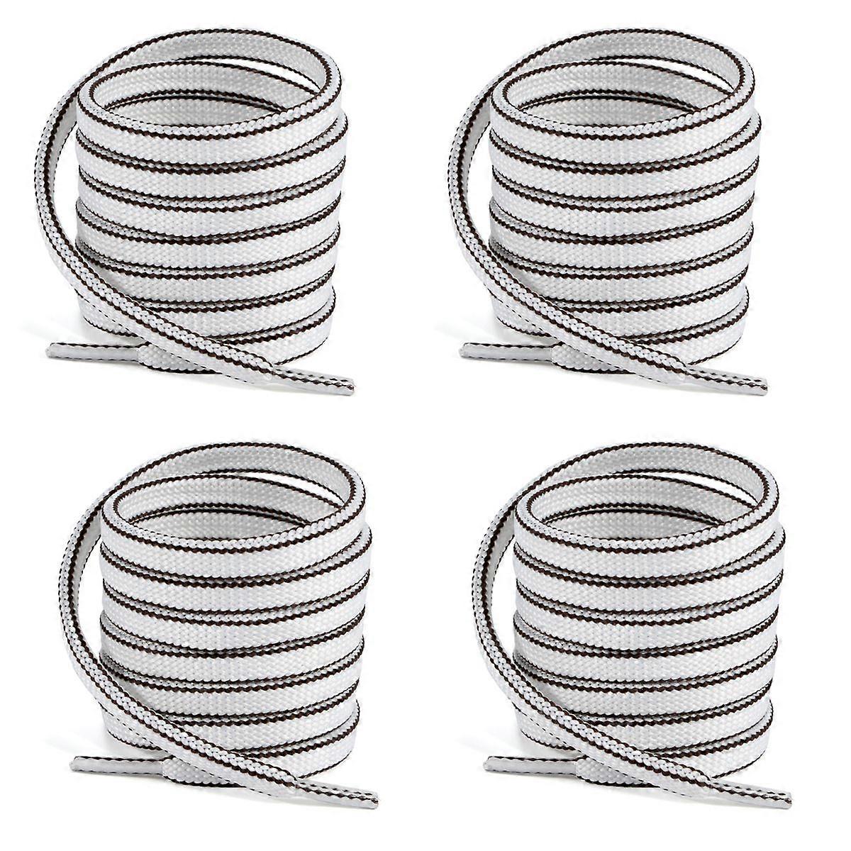 Shoelaces With Textured Stripes And Aglets