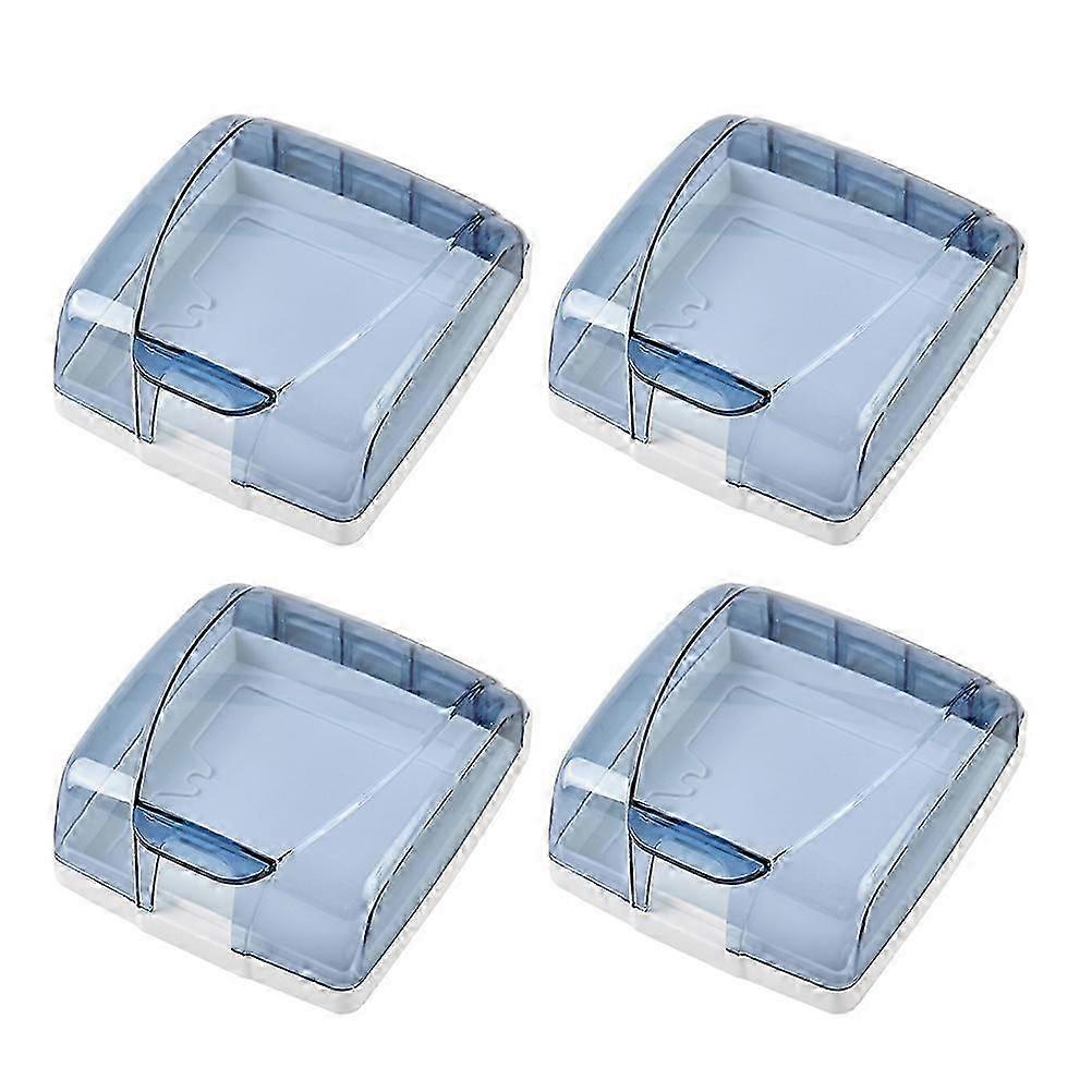 4Pcs Wall Protectors Wall Socket Panel Outlet Cover Blocker Guard 86 Type