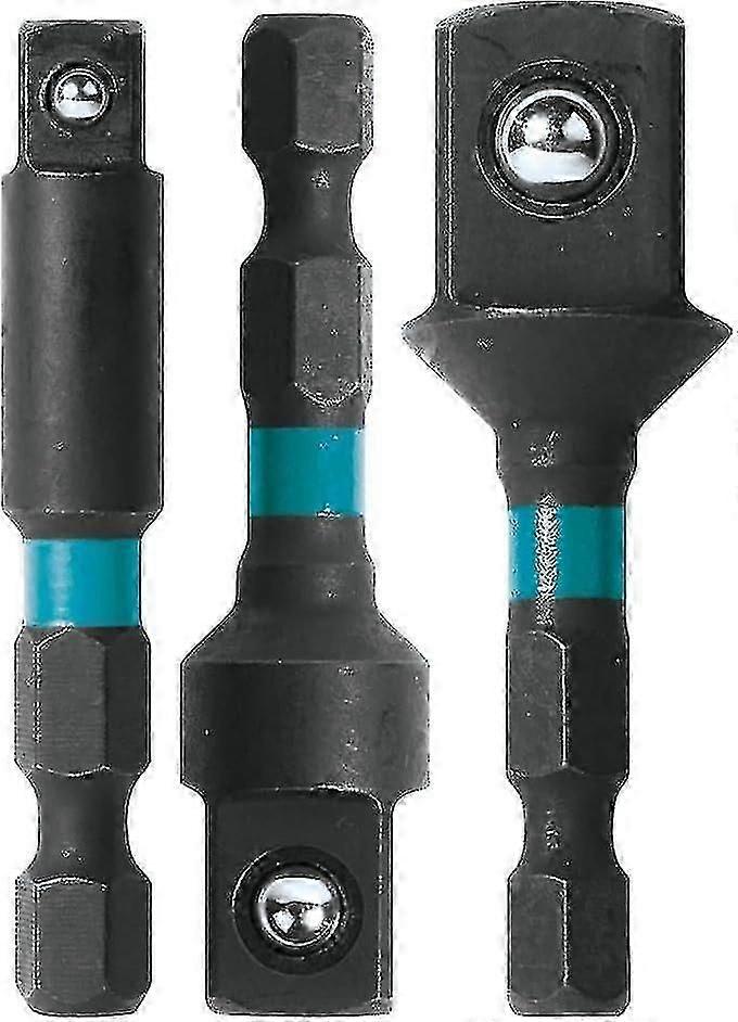 3 Piece 1/2 Inch Drive Socket Adapter Set