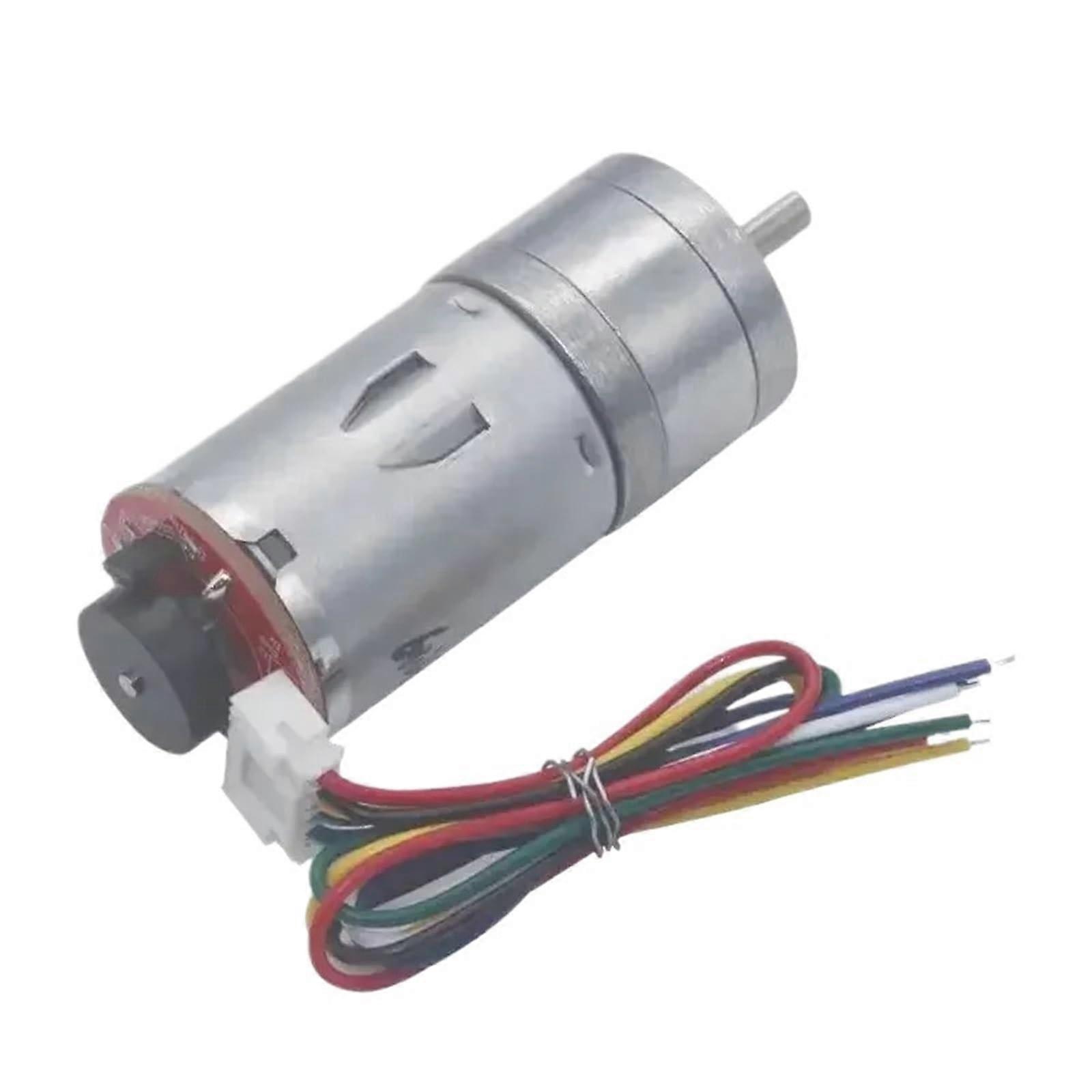 JGA25370 12V DC Geared Motor with Encoder,  Torque Planetary Gearbox, Precise Speed Control