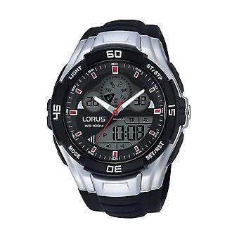 Lorus digital reloj para Hombre Analógico / digital de Cuarzo con brazalete de Silicona R2387JX9