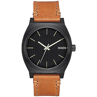Nixon Time Teller Quartz Analog Man Watch With Cowskin Bracelet A0452664