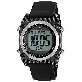 Radiant new island Digital Quartz Man Watch with RA138603 Rubber Bracelet
