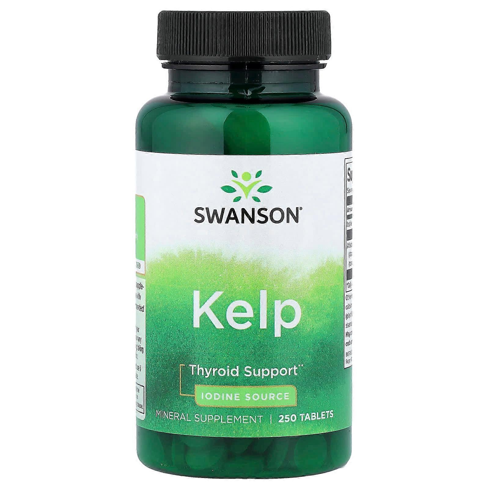Swanson, Kelp, 250 tabletek