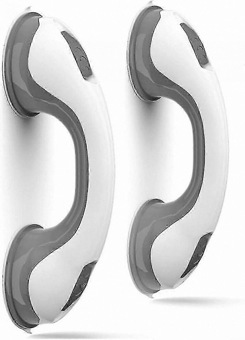 Bath & Shower Support Grab Handle, 2pcs Safety Grip Rail with Suction Cup Fitting