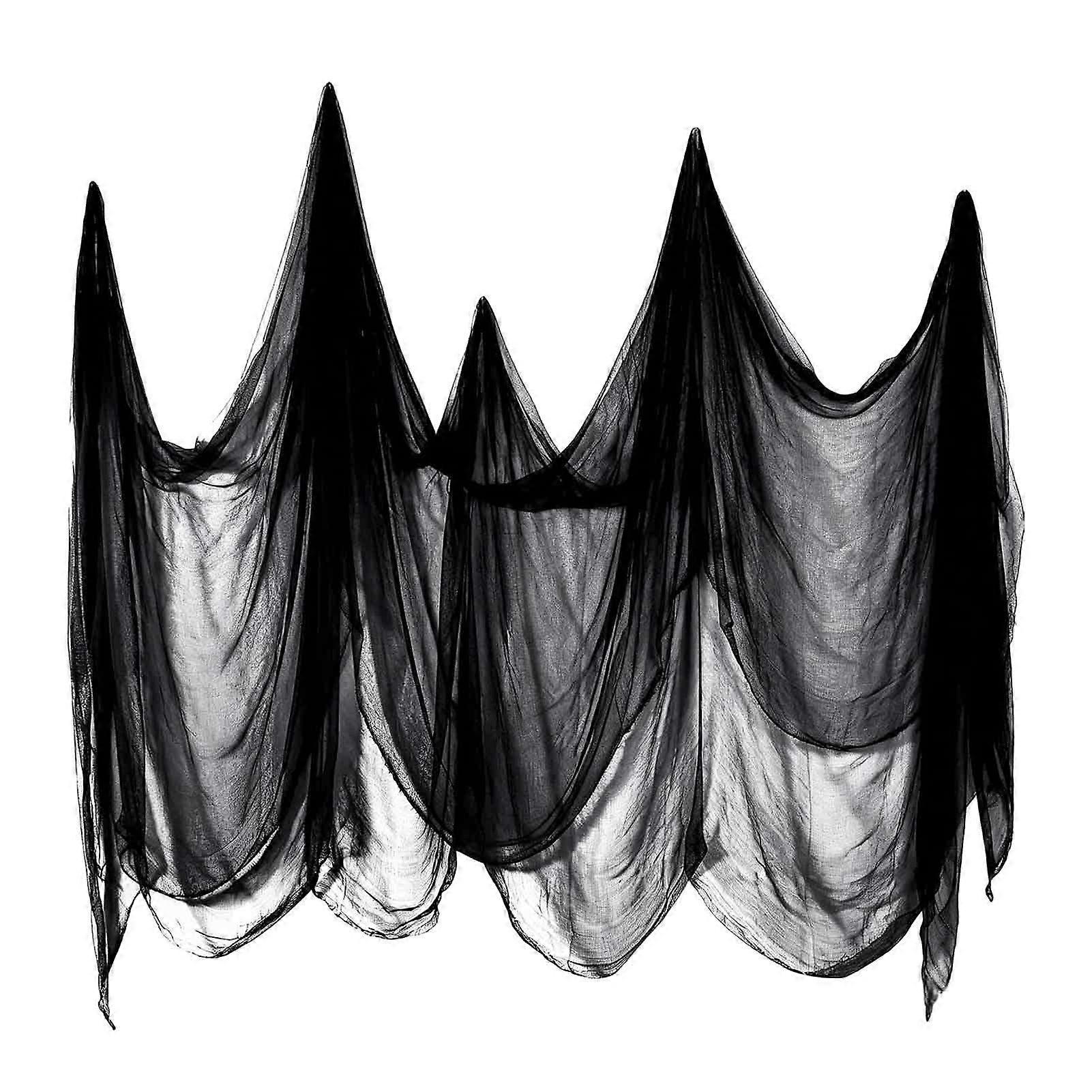 Reusable Spooky Black Gauze