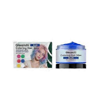 Gleamxi Blue Temporary Hair Color Cream with Magnesium Sulfate for Gentle, Even, Natural-Looking Color and Moisturizing Dry Hair