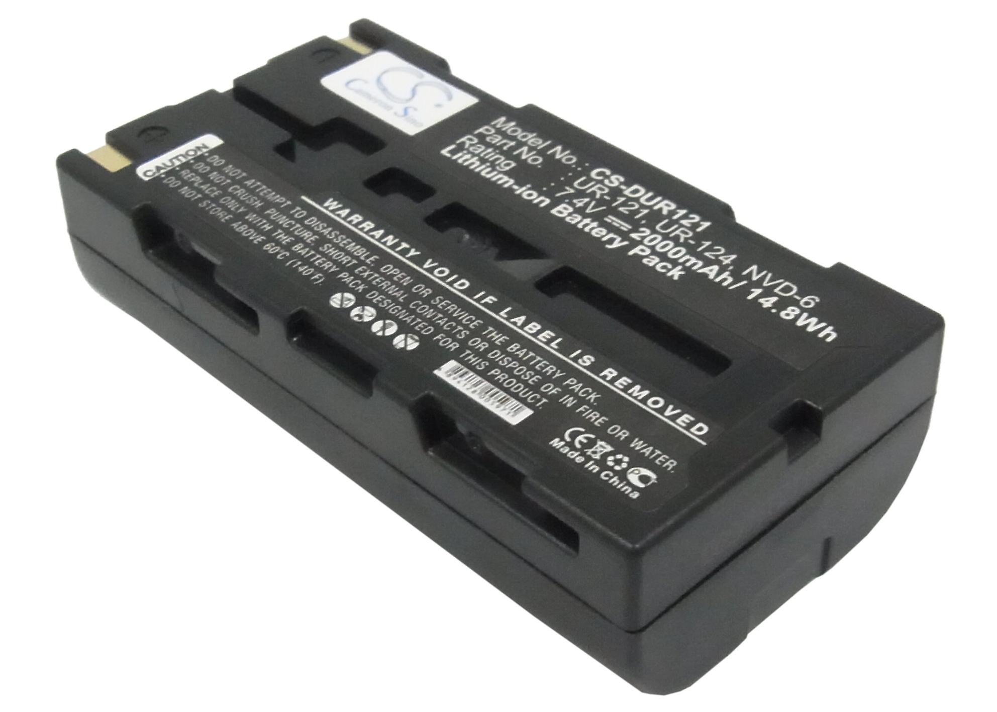 适用于三洋 IDC-1000 Xacti NV-DV35 NVP-D6 UR-121 UR-121D UR-124 UR-124D 的电池