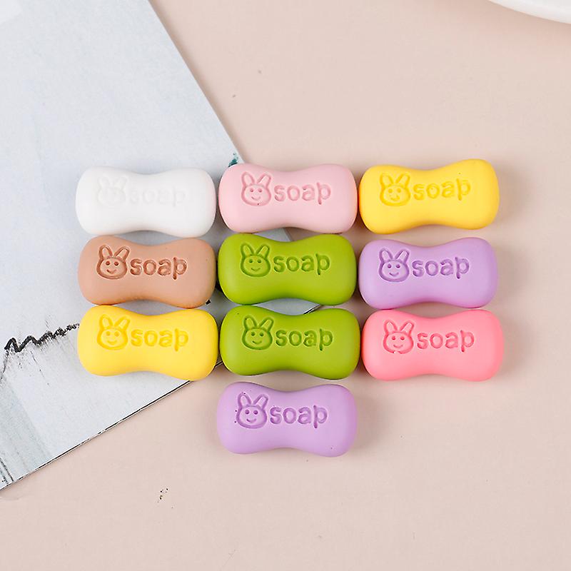 10pcs 1/12 Dollhouse Miniature Simulation Cream Soap Model Bathroom Accessories