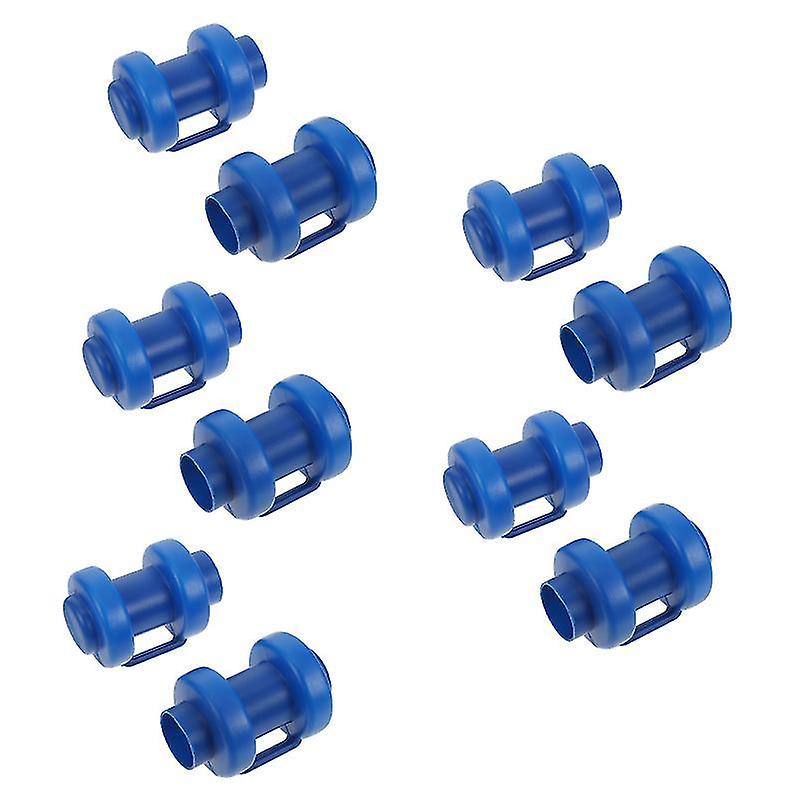 8X5x5cm Blue 10pcs Trampolines 10pcs Practical Trampoline Pole End Caps Enclosure Pole Fixing Access